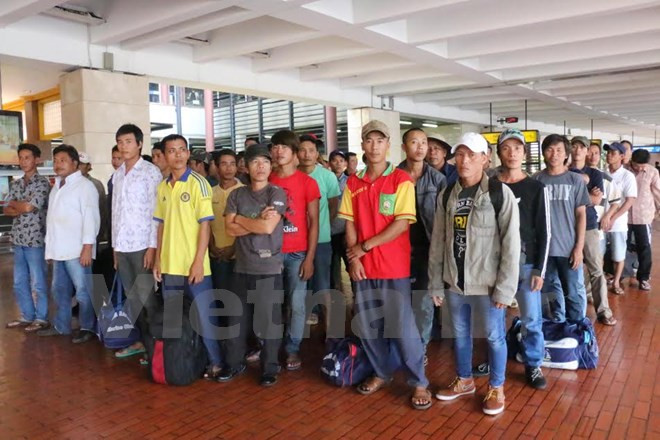 [Video] Indonesia tiến hành trao trả đoàn 65 ngư dân Việt Nam ảnh 1