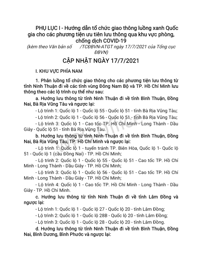 Công bố luồng xanh quốc gia, các chốt kiểm soát cho xe lưu thông ảnh 2