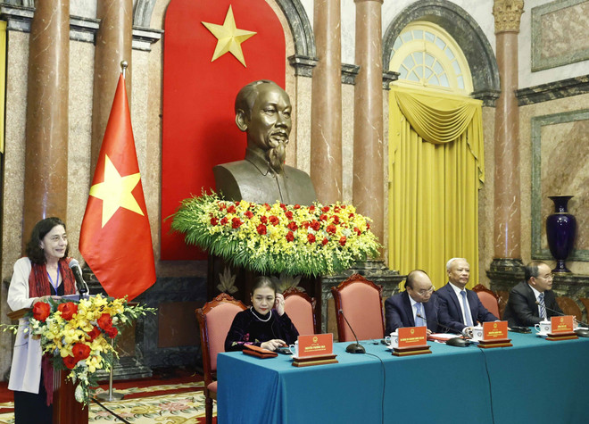 Chủ tịch nước tiếp đại biểu dự Đại hội 22 Hội đồng Hòa bình Thế giới ảnh 2