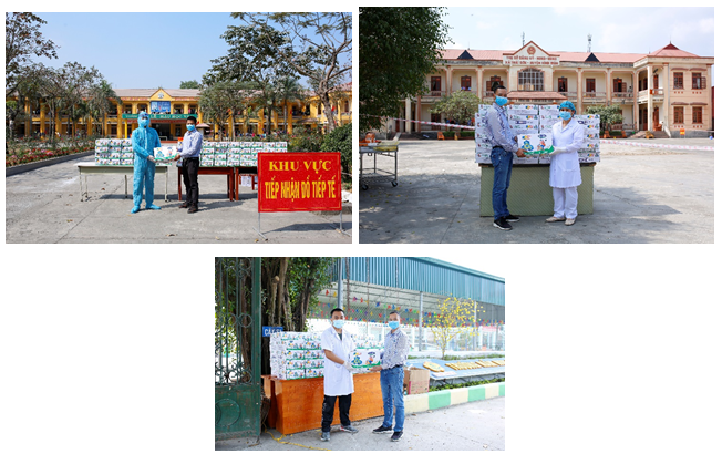 Gần 300 thùng sữa cũng đã được Vinamilk chuyển đến tận tay các em học sinh tại các điểm cách ly tập trung ngay tại 'tâm dịch' Hải Dương trong ngày 5/2. (Nguồn: Vietnam+) Vinamilk hỗ trợ 45.000 hộp sữa cho hơn 800 trẻ em đang cách ly ảnh 4