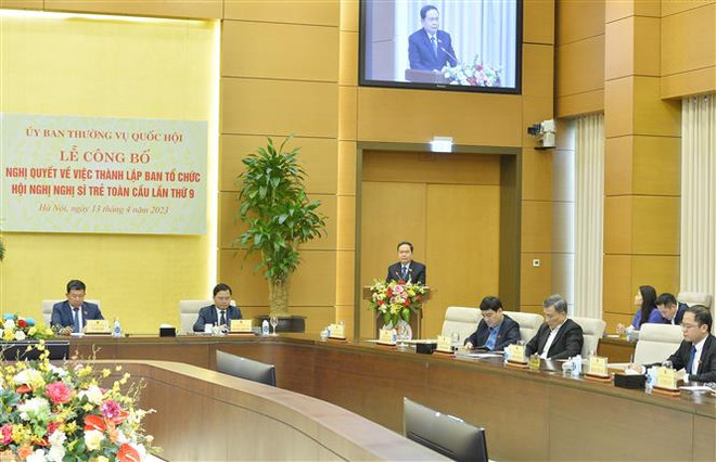 Nghị quyết thành lập BTC Hội nghị Nghị sỹ Trẻ Toàn cầu lần thứ 9 ảnh 1