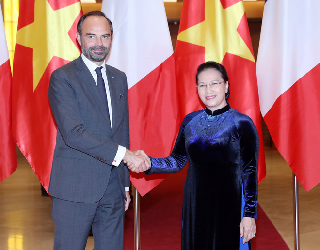 Chủ tịch Quốc hội Nguyễn Thị Kim Ngân tiếp Thủ tướng Cộng hòa Pháp ảnh 1