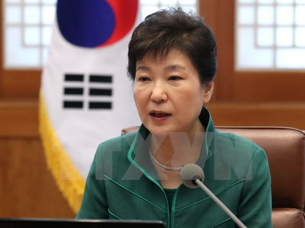 Tổng thống Hàn Quốc Park Geun Hye. (Ảnh: Yonhap/TTXVN) Tổng thống Hàn Quốc Park Geun-Hye từ chối tham gia thẩm vấn ảnh 1