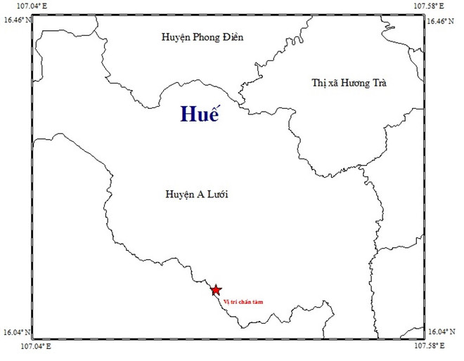 Thừa Thiên Huế: Tiếp tục xảy ra động đất 3,4 độ Richter tại A Lưới ảnh 1