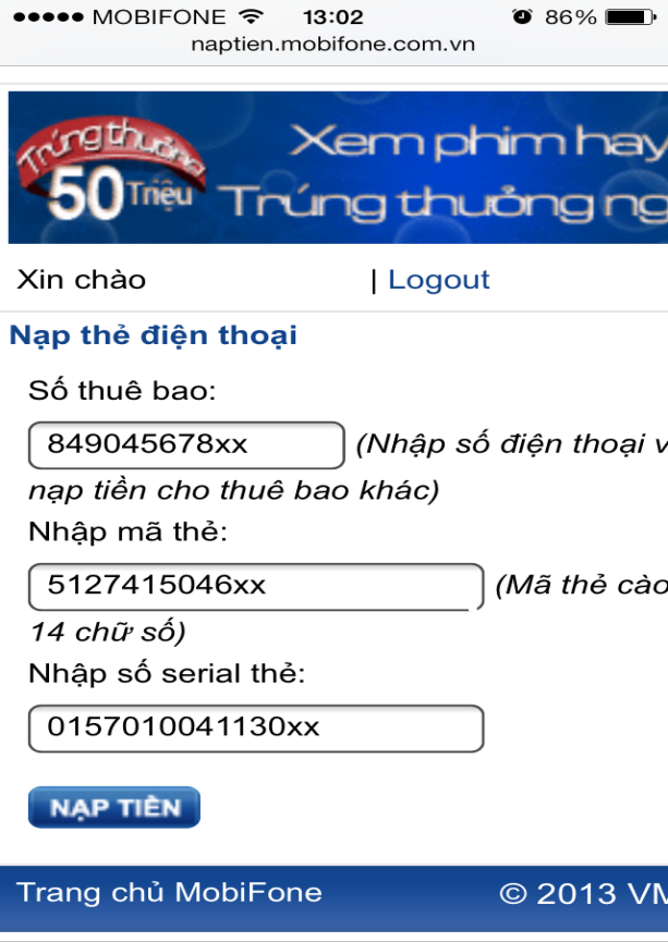 Cách nạp cước 3G nhanh và tiện nhất cho máy tính bảng ảnh 3