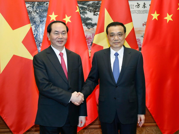 Chủ tịch nước hội kiến Thủ tướng Trung Quốc Lý Khắc Cường ảnh 1