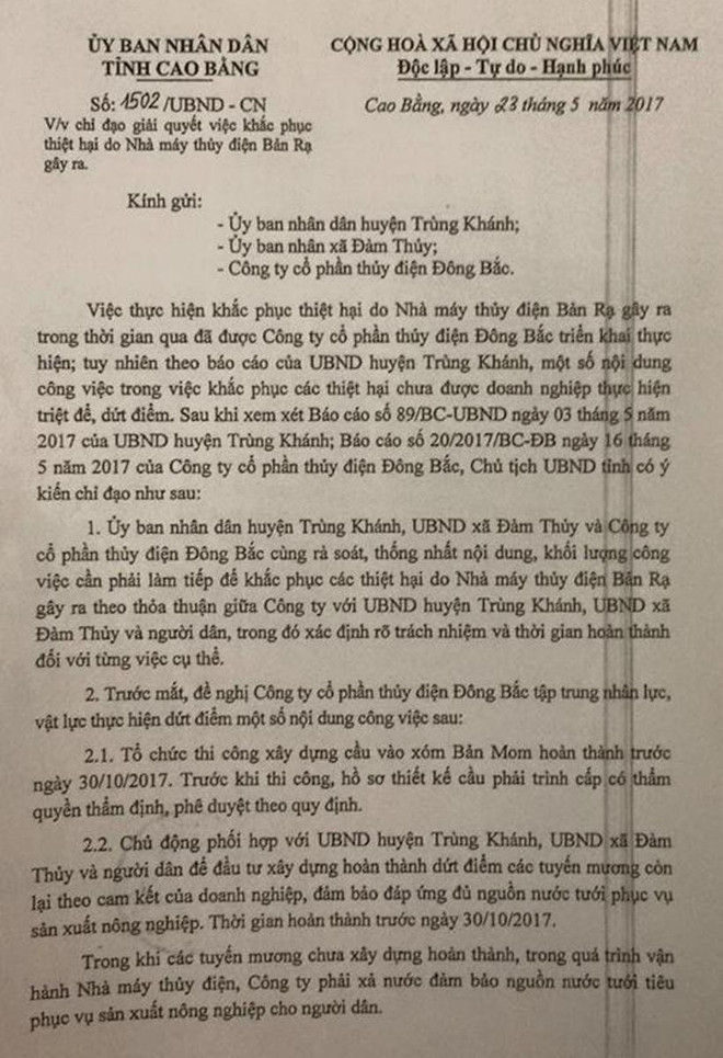Kiến nghị dừng mua điện nếu Nhà máy thủy điện Bản Rạ "phớt lờ" cam kết ảnh 2