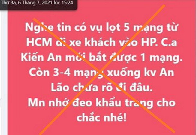 Xử phạt đối với chủ Fanpage 'Hải Phòng' đăng thông tin sai sự thật ảnh 1