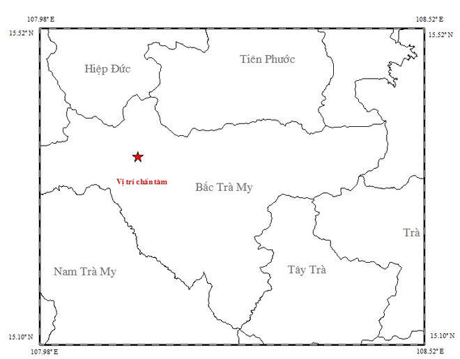 Quảng Nam: Tiếp tục xảy ra động đất 3,7 độ Richter tại Bắc Trà My ảnh 1