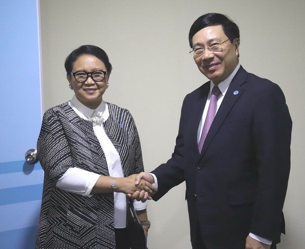 Phó Thủ tướng Phạm Bình Minh tiếp xúc song phương bên lề AMM 51 ảnh 3