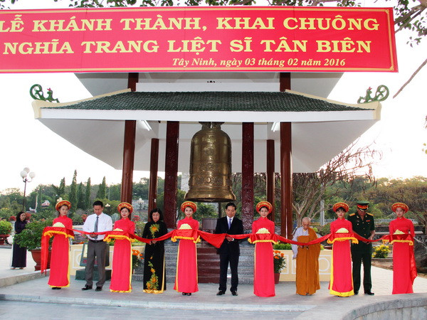 Khánh thành Nhà tháp chuông nghĩa trang liệt sỹ Tân Biên ảnh 1