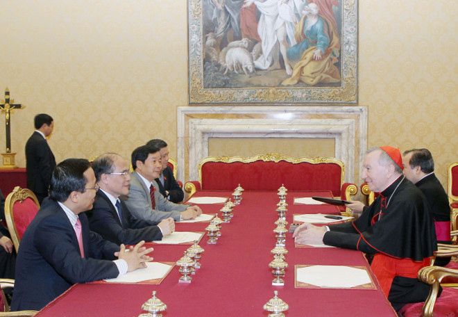 Chùm ảnh Chủ tịch Quốc hội hội kiến với Giáo hoàng ảnh 7