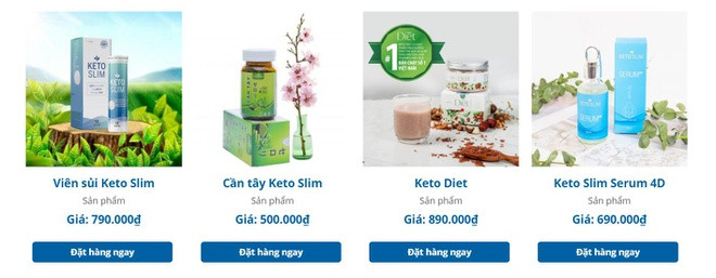 Cảnh báo về quảng cáo thực phẩm bảo vệ sức khỏe Keto Slim ảnh 1