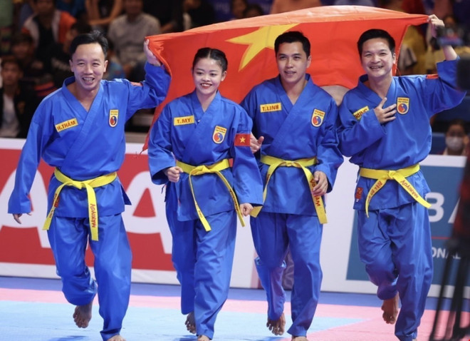 Vovinam mang về tấm HCV thứ 31 cho Đoàn Việt Nam tại SEA Games 32 ảnh 1
