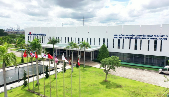 Khu công nghiệp chuyên sâu Phú Mỹ 3 (thị xã Phú Mỹ, tỉnh Bà Rịa-Vũng Tàu). (Ảnh: Hồng Đạt/TTXVN) TTXVN_2905batdongsancongnghiep1.jpg