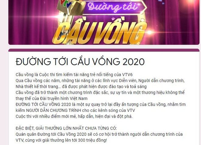 VTV6 khởi động chương trình "Đường tới cầu vồng" 2020 phiên bản mới ảnh 1