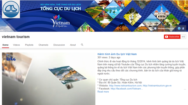 Chính thức quảng bá hình ảnh du lịch Việt Nam trên mạng YouTube ảnh 1