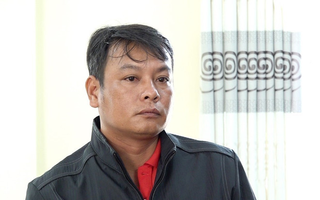 Bị can Dương Văn Cường. (Ảnh: TTXVN phát) An Giang: Bắt tạm giam đối tượng làm giả con dấu, tài liệu của cơ quan ảnh 1
