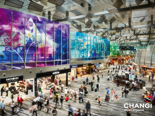 Sân bay Changi của Singapore. (Nguồn: AFP) 10 sân bay tốt nhất để hành khách có thể "giết thời gian" ảnh 1