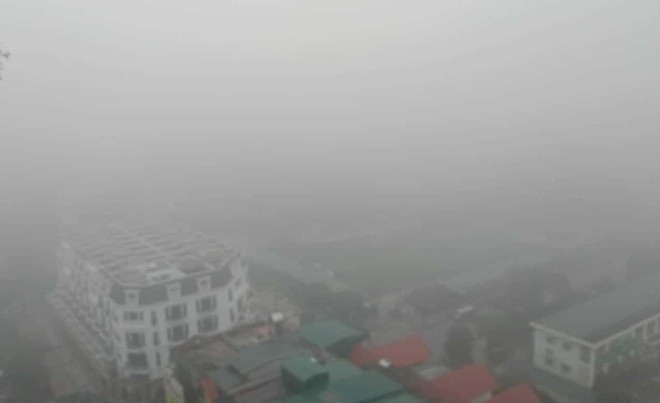 Hà Nội: Sương mù dày đặc, ô nhiễm không khí lại ở mức đáng báo động ảnh 1
