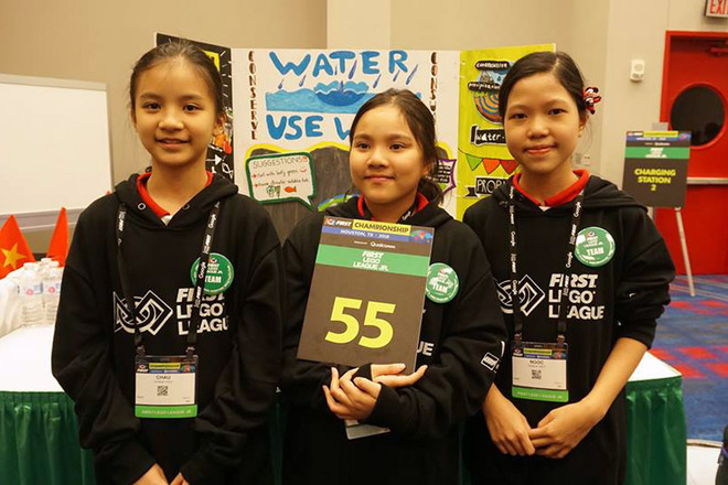 Học sinh Việt giành giải cao nhất cuộc thi First Lego League 2018 ảnh 1