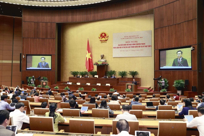 Khai mạc hội nghị đại biểu Quốc hội hoạt động chuyên trách ảnh 1