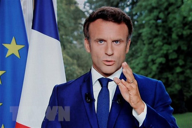 Tổng thống Pháp Emmanuel Macron. (Ảnh: AFP/TTXVN) Pháp: Châu Âu không được tách rời Trung Quốc về thương mại ảnh 1