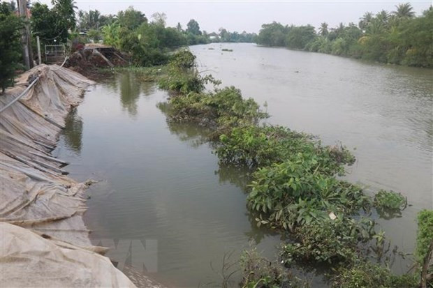 Tiền Giang: Sạt lở khu vực đầu nguồn sông Tiền diễn biến phức tạp ảnh 1