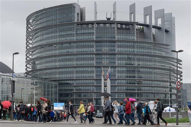 Trụ sở Nghị viện châu Âu ở Strasbourg, Pháp ngày 19/5/2019. (Ảnh: AFP/TTXVN) Hà Lan và Anh tiến hành bỏ phiếu bầu Nghị viện châu Âu 2019 ảnh 1