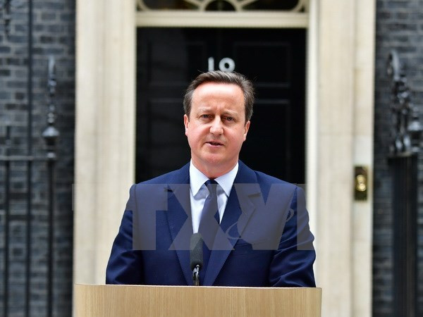 Cựu Thủ tướng Anh David Cameron. (Ảnh: AFP/TTXVN) Cựu Thủ tướng Anh Cameron có thể trở thành Tổng thư ký NATO ảnh 1