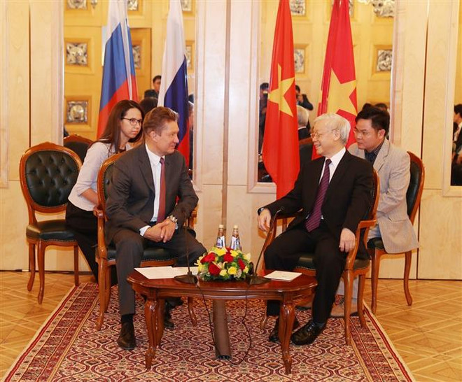 Tổng Bí thư tiếp lãnh đạo các tập đoàn hàng đầu của Liên bang Nga ảnh 1