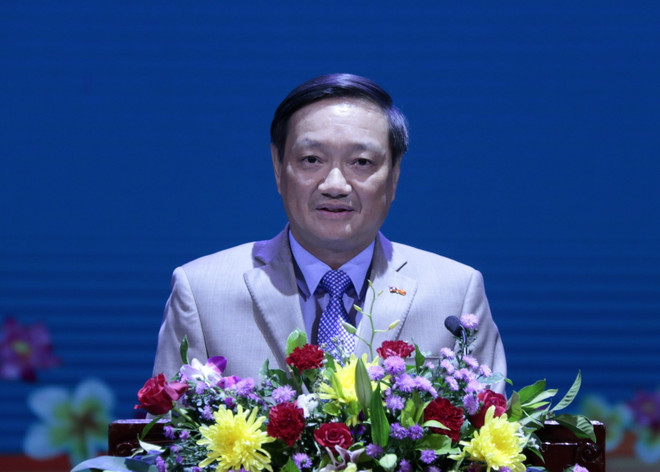 Đại sứ Việt Nam tại Lào Nguyễn Bá Hùng. (Ảnh: Phạm Kiên/TTXVN) Quan hệ Việt-Lào càng trở nên đặc biệt trong đại dịch COVID-19 ảnh 1