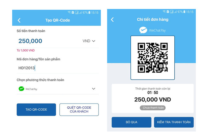 Ví điện tử Vimo kết nối thanh toán xuyên biên giới với Wechat Pay ảnh 1
