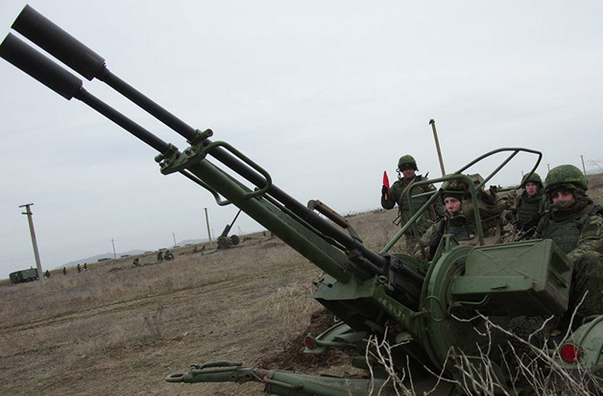 Hệ thống pháo phòng không Zu-23-2 đã chuyến tới Iraq. (Nguồn: sputnik) Người Kurd ở Iraq đến Nga thảo luận khả năng mua sắm vũ khí ảnh 1