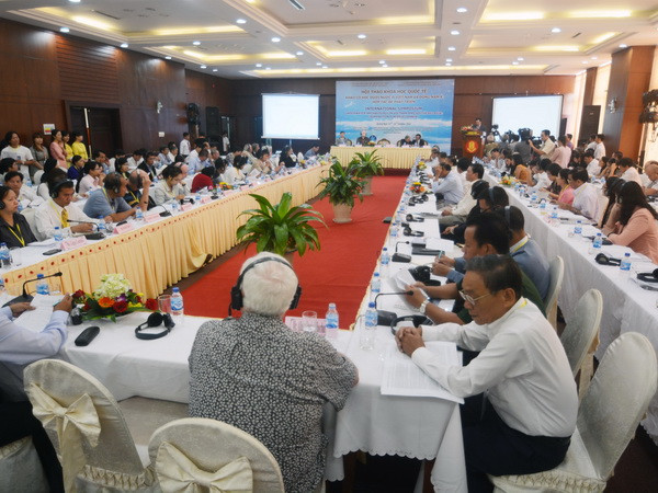 Toàn cảnh Hội thảo Khoa học quốc tế “Khảo cổ học dưới nước ở Việt Nam và Đông Nam Á: Hợp tác để phát triển.” (Ảnh: Đăng Lâm/TTXVN) Khẳng định vị trí quan trọng của khảo cổ học dưới nước ở Việt Nam ảnh 1