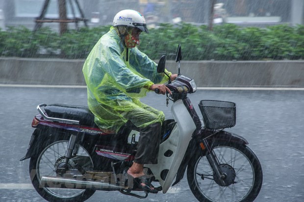 Ảnh minh họa. (Ảnh: Lê Minh Sơn/Vietnam+) Mưa dông ở Bắc Bộ và Bắc Trung Bộ khả năng kéo dài đến ngày 24/5 ảnh 1