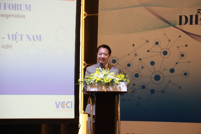 Phó Chủ tịch VCCI Nguyễn Quang Vinh. (Ảnh: PV/Vietnam+) Việt Nam và Áo có nhiều tiềm năng hợp tác về công nghệ và hạ tầng ảnh 1