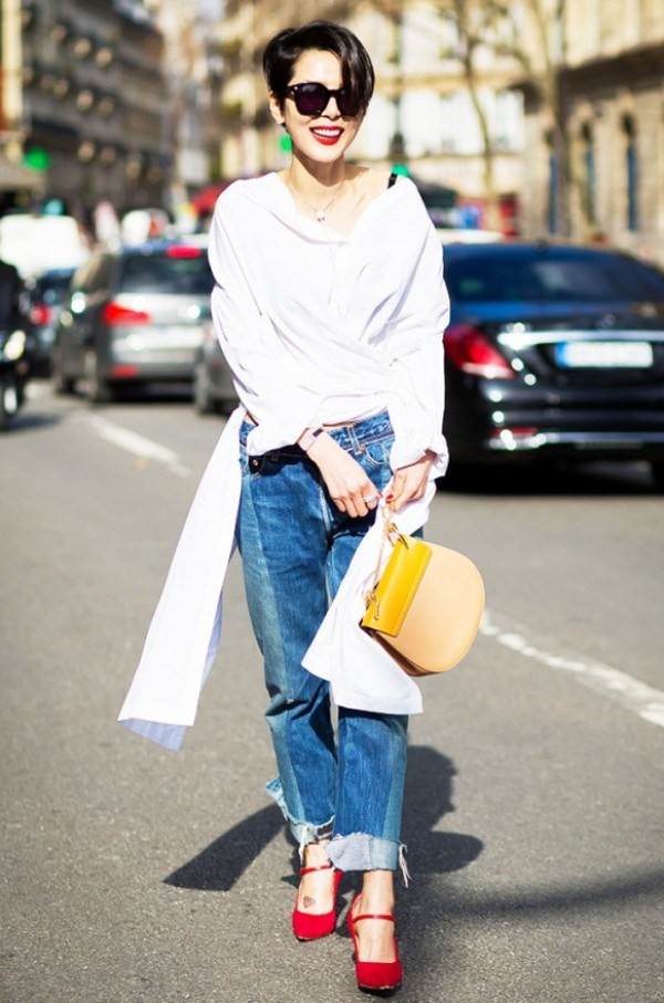 Xuân Hè 2015 chứng kiến sự trở lại mạnh mẽ của xu hướng denim ảnh 8