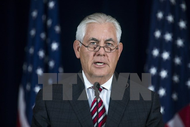 Ngoại trưởng Mỹ Rex Tillerson. (Nguồn: EPA/TTXVN) Iran lên án kế hoạch của Mỹ nhằm thay đổi chính phủ nước này ảnh 1