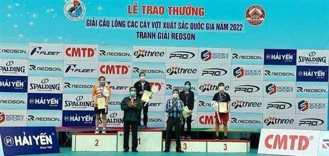 Kết thúc Giải cầu lông các cây vợt xuất sắc quốc gia năm 2022 ảnh 1