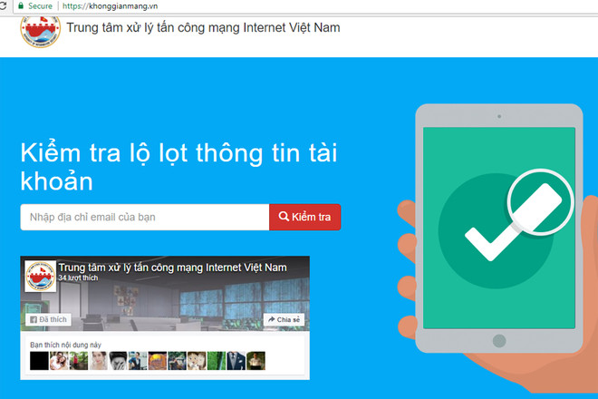 Phát hành công cụ miễn phí kiểm tra lộ lọt thông tin tài khoản ảnh 1