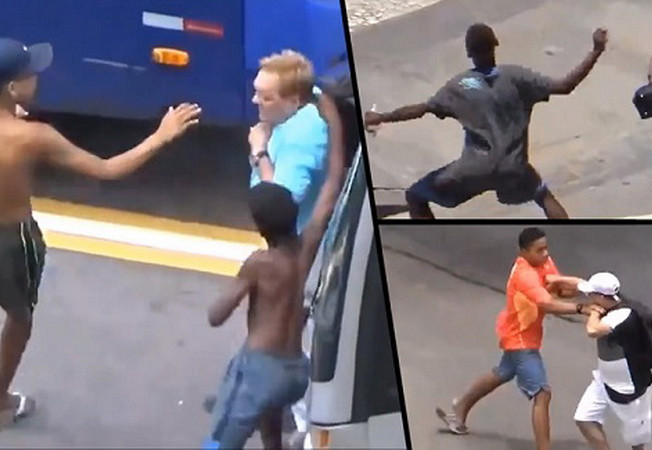 Choáng váng cảnh cướp giật, đánh lại nạn nhân ở Rio de Janeiro ảnh 1