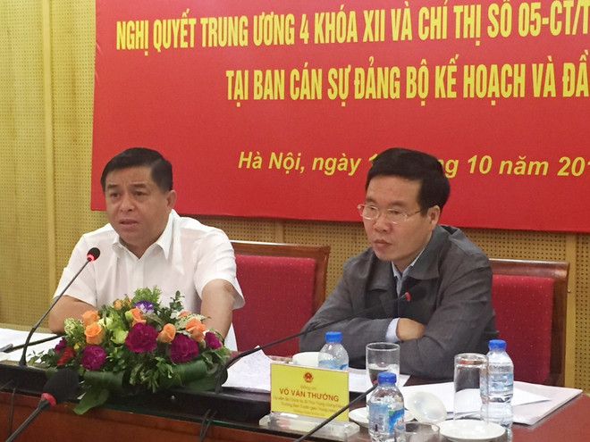 Đoàn kiểm tra của Ban Bí thư làm việc với Bộ kế hoạch và Đầu tư ảnh 1