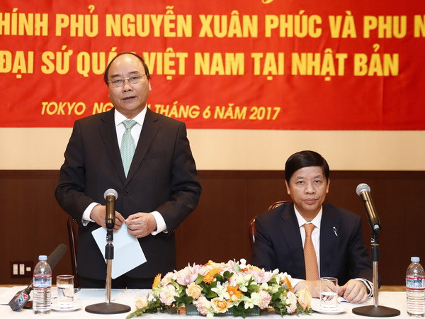 Thủ tướng thăm Đại sứ quán và cộng đồng người Việt tại Nhật Bản ảnh 1