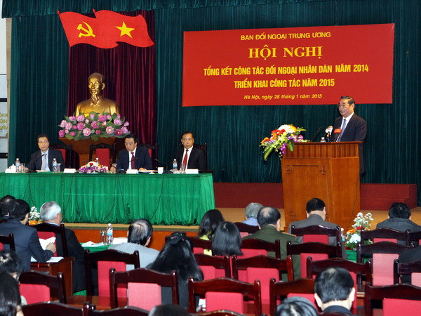 Hội nghị triển khai công tác đối ngoại nhân dân năm 2015 ảnh 1