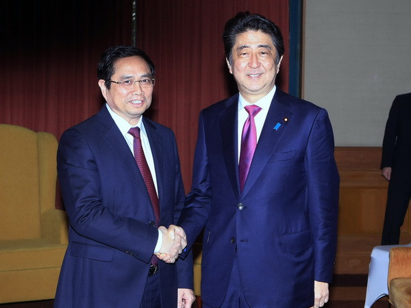 Thủ tướng Shinzo Abe gặp Trưởng Ban Tổ chức Trung ương Phạm Minh Chính ảnh 1