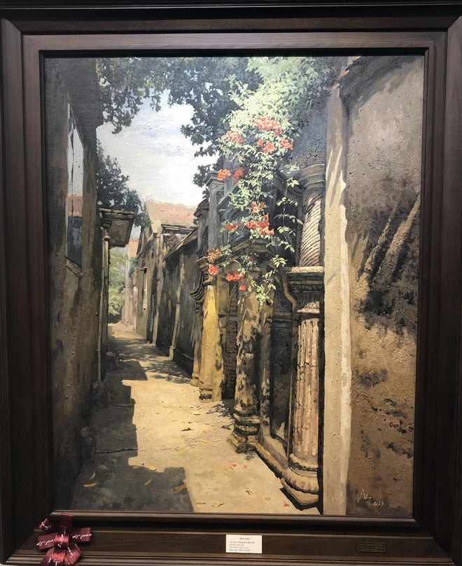 Sắc màu Quê hương Xứ Đoài mây trắng qua nét cọ của họa sỹ Cổ Đô ảnh 9