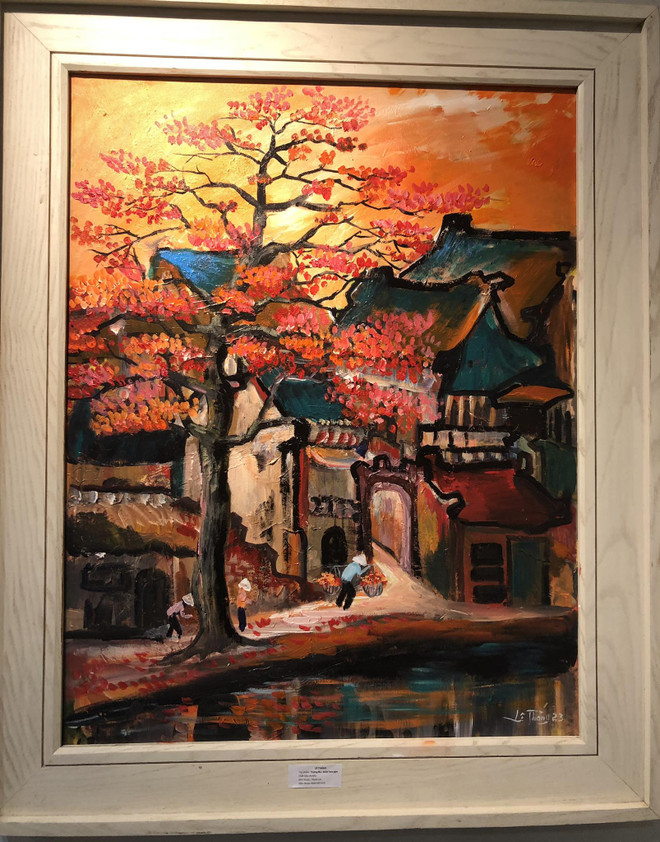 Sắc màu Quê hương Xứ Đoài mây trắng qua nét cọ của họa sỹ Cổ Đô ảnh 8