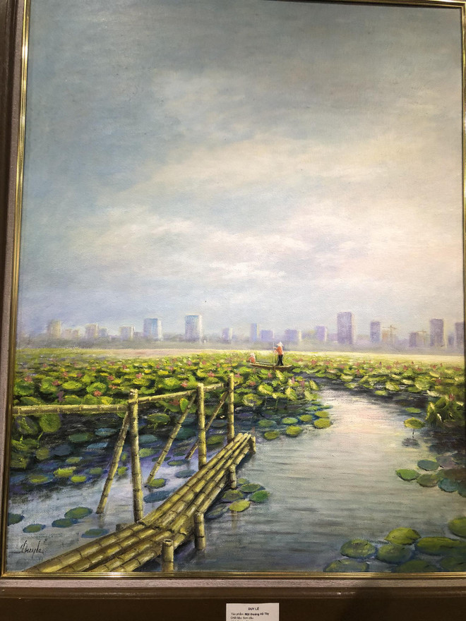 Sắc màu Quê hương Xứ Đoài mây trắng qua nét cọ của họa sỹ Cổ Đô ảnh 4