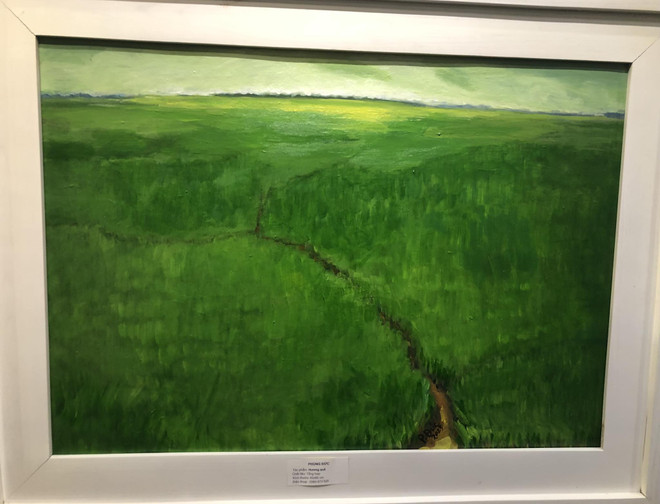 Sắc màu Quê hương Xứ Đoài mây trắng qua nét cọ của họa sỹ Cổ Đô ảnh 5